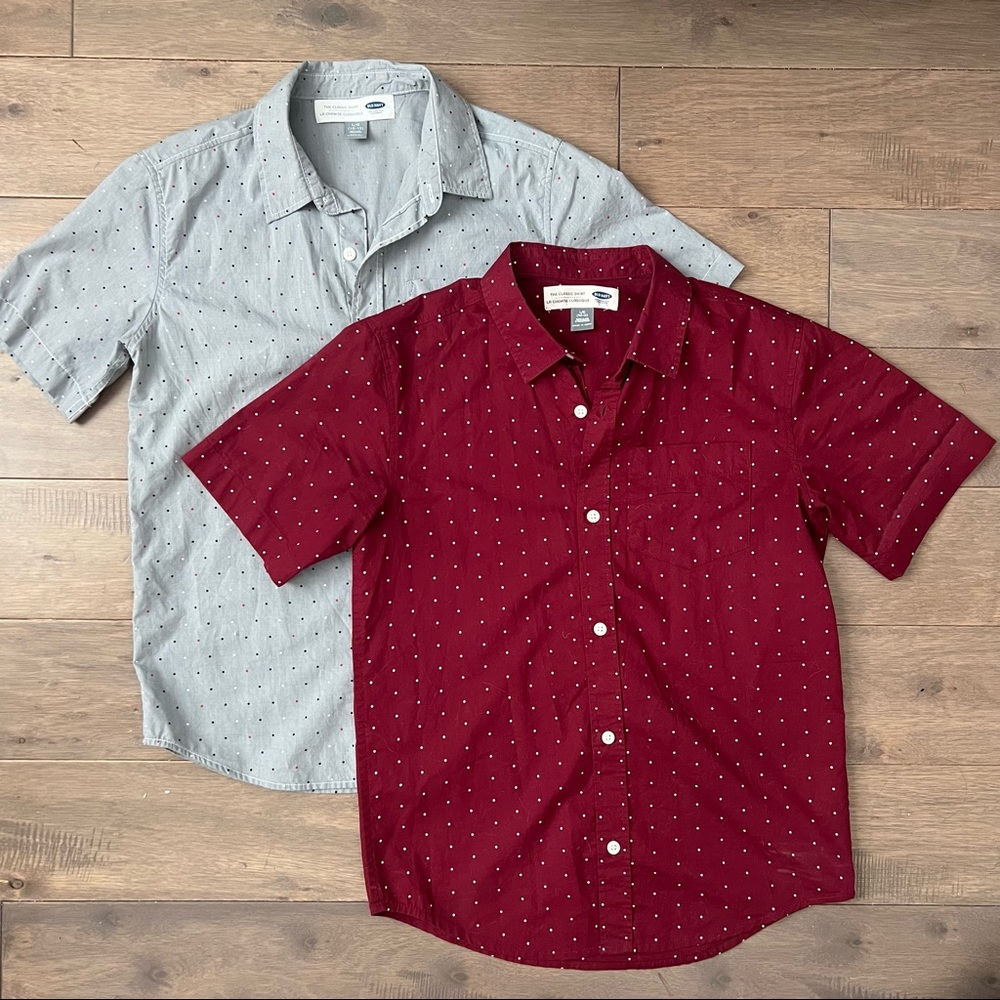 Set of 2 Old Navy Kids Short Sleeve Button Down